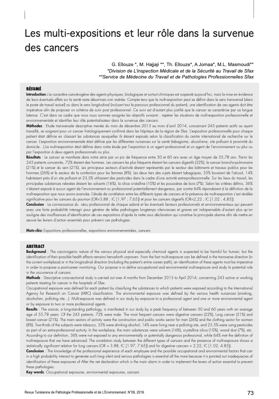 G. Ellouze et al