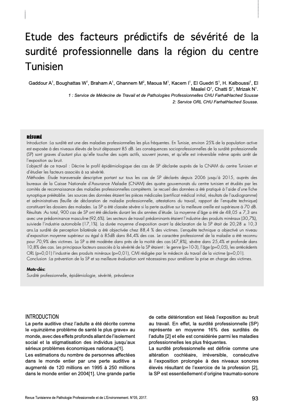 A. Gaddour et al